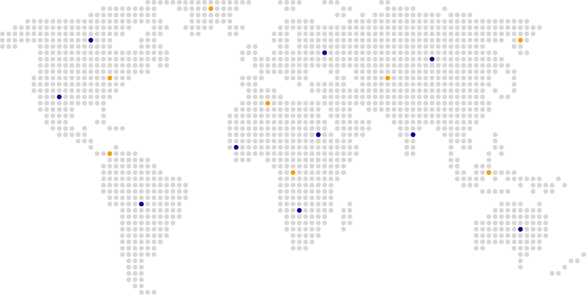 Hotrac Group global presence map